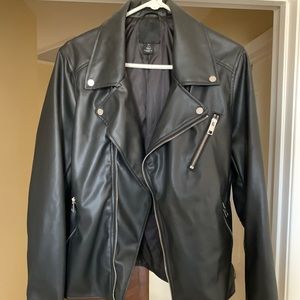 H&M Faux Leather Jacket Large